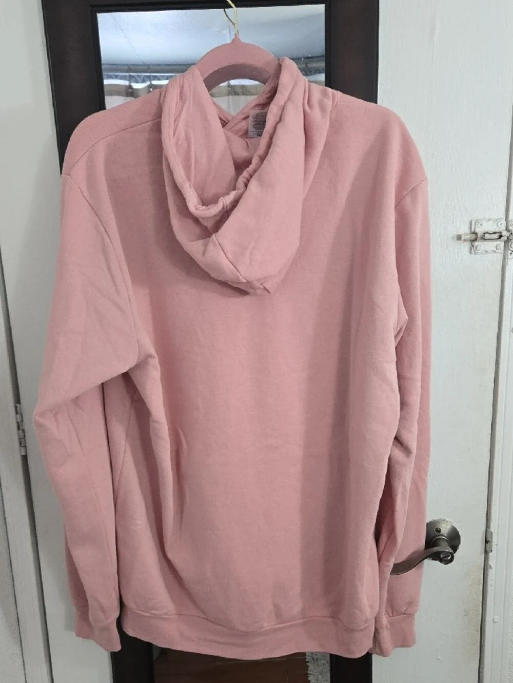 Adidas Men’s Dusty Pink Pullover Hoodie L